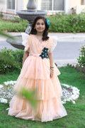 1 piece Beautiful PEACH Net MAXI.(Stitch).