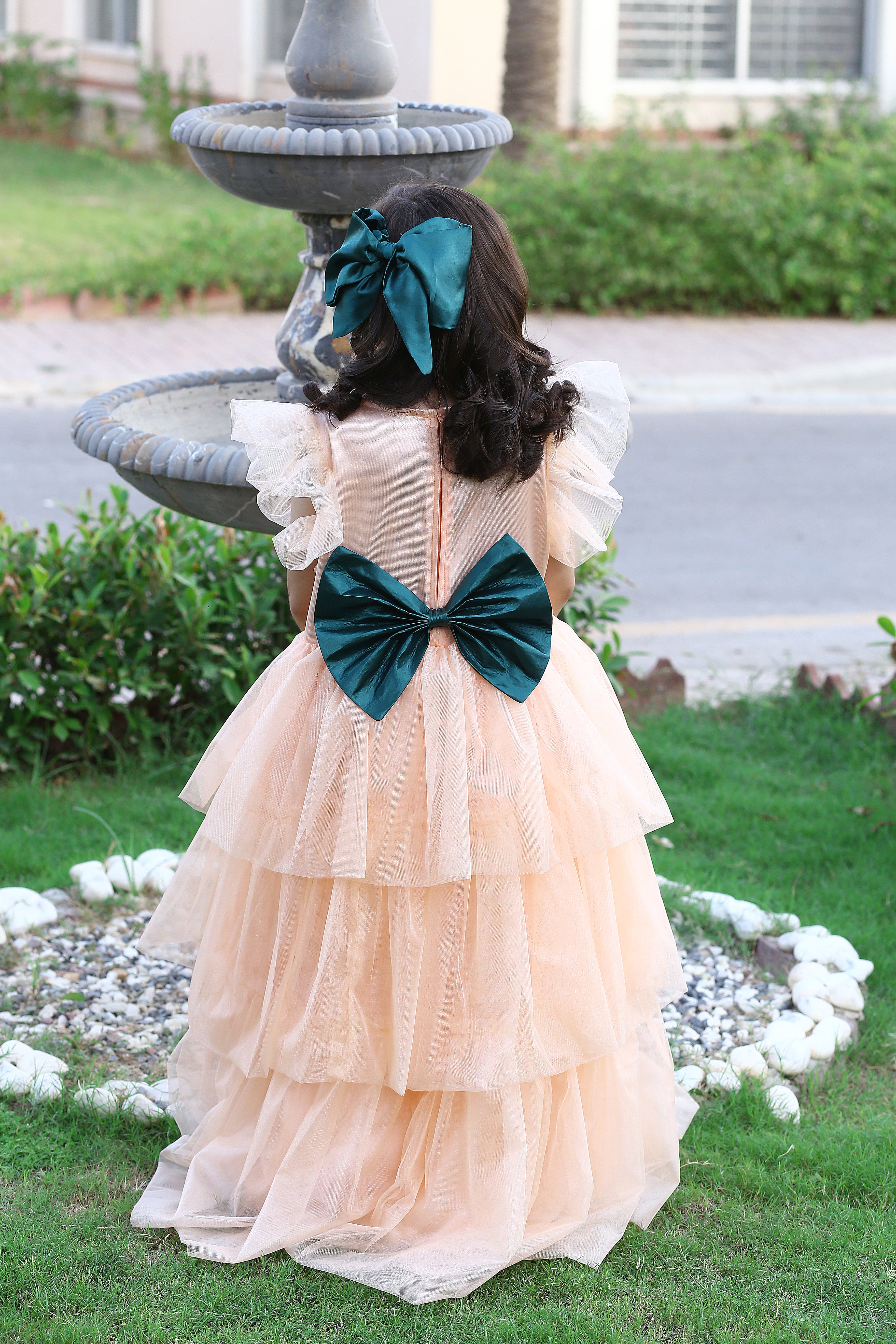 1 piece Beautiful PEACH Net MAXI.(Stitch).