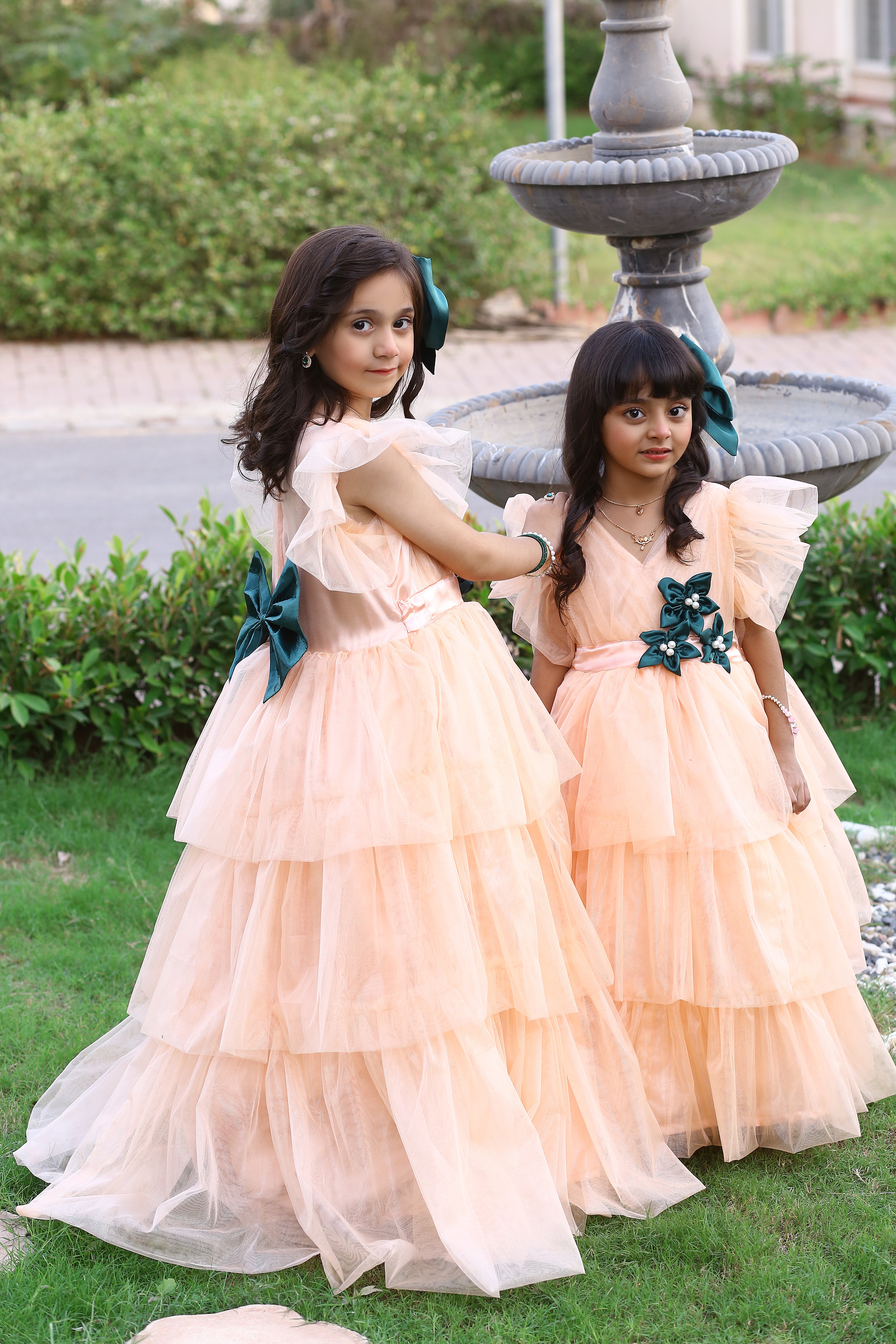 1 piece Beautiful PEACH Net MAXI.(Stitch).